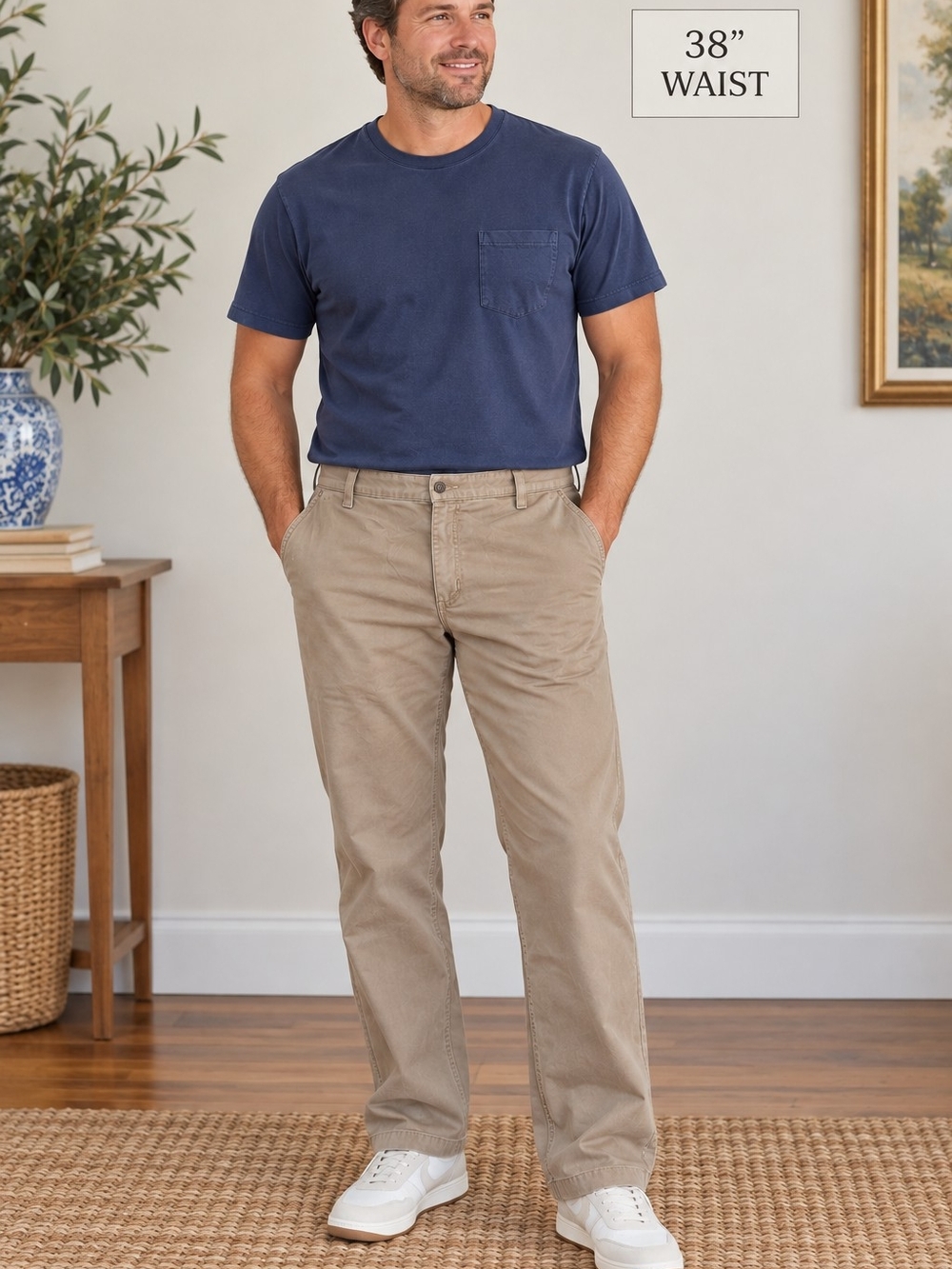 Carhartt Men's Classic Straight Fit Pants Khaki 38x30 #100095-263
